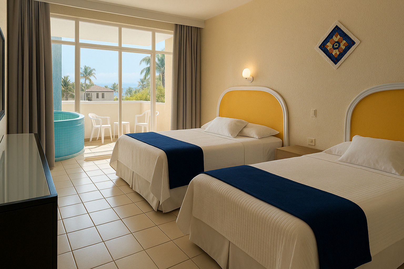 Suite 4 Double Beds Image